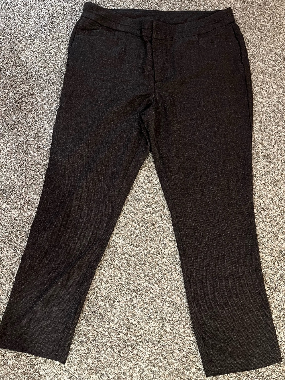 Women’s brown herringbone trouser pant